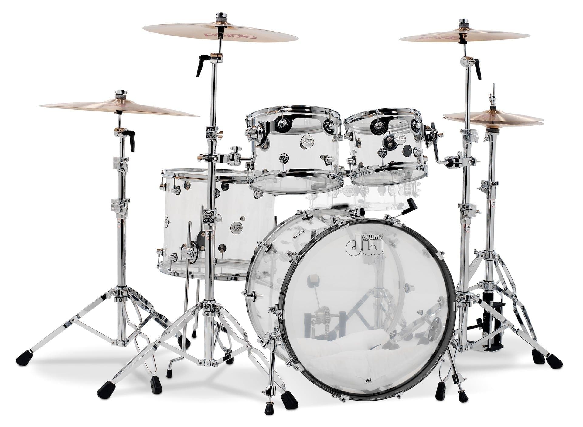 Bateria Dw Ddac2214cl 4 Pc Clear Acrilico + Ddac0614sscl