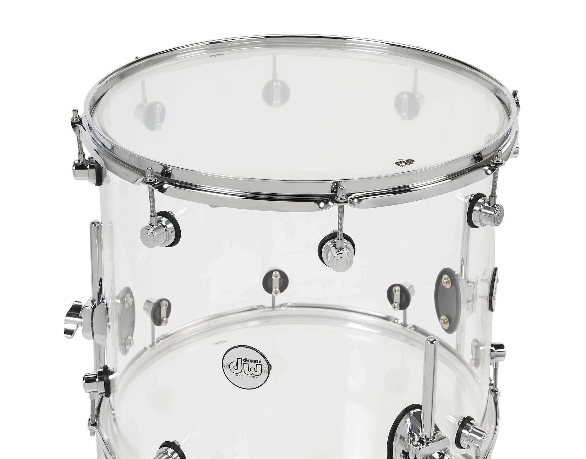 Bateria Dw Ddac2214cl 4 Pc Clear Acrilico + Ddac0614sscl 4