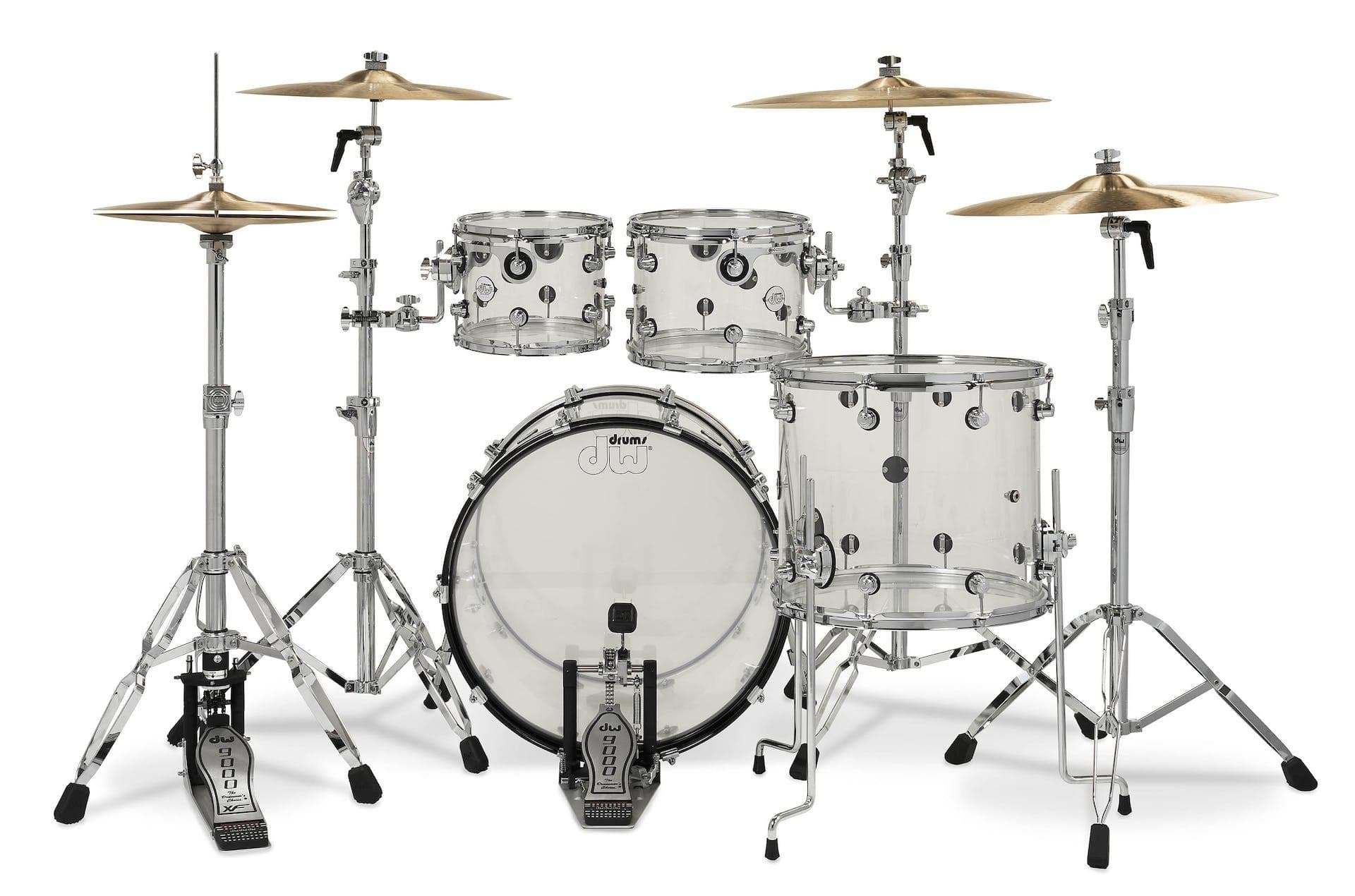 Bateria Dw Ddac2214cl 4 Pc Clear Acrilico + Ddac0614sscl 5