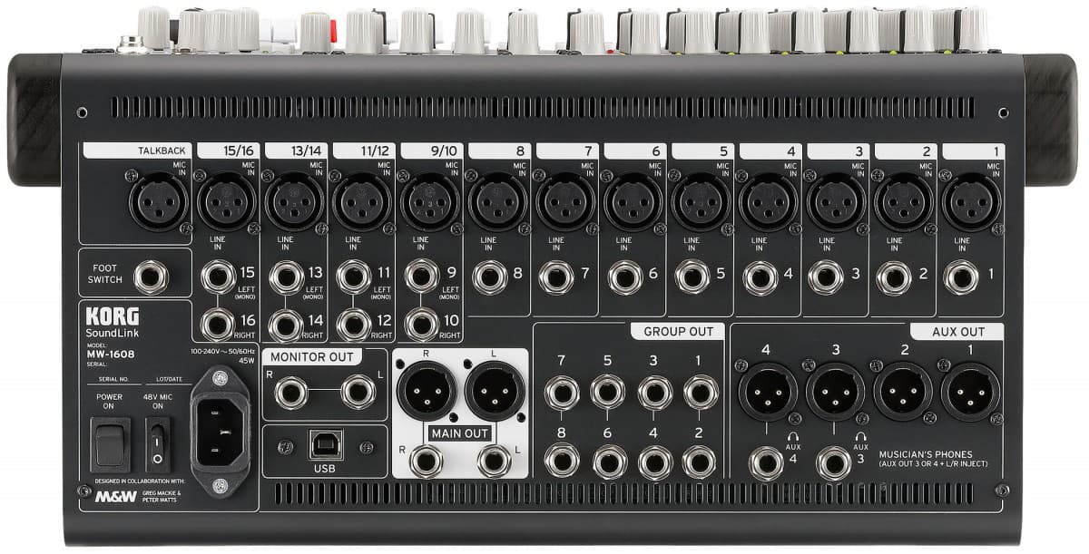 MEZCLADOR HÍBRIDO DE SONIDO EN VIVO MW-2408 2