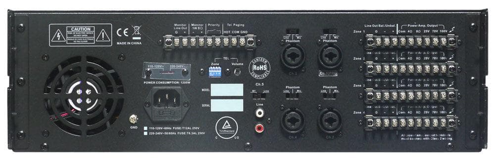 Amplificador Topp Pro Tma54zbt Multizona 3